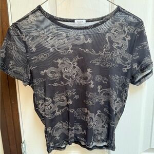 3 FOR $50 / Garage See Through Patterned Top